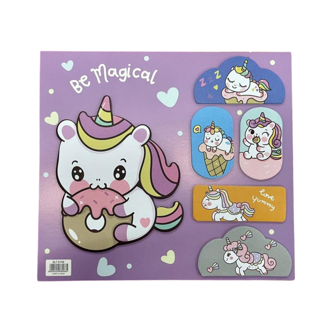 Bloco Adesivo - Papelaria Unicórnio -  Be Magical
