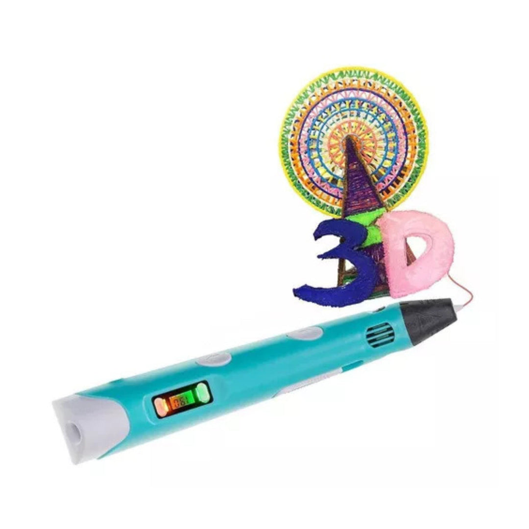 Caneta 3D - Draw Your Dream + 13 Filamentos de PLA ABS