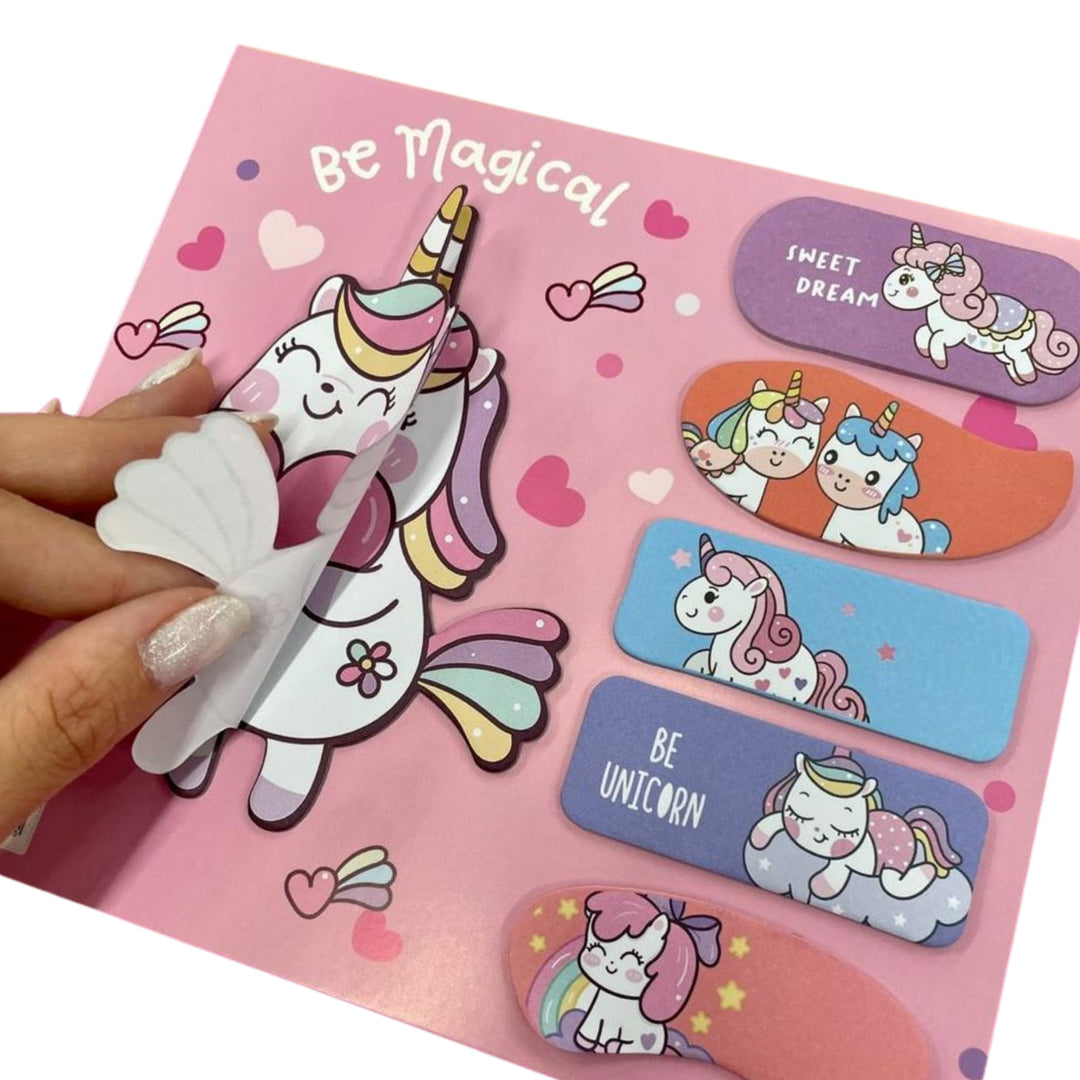 Bloco Adesivo - Papelaria Unicórnio -  Be Magical