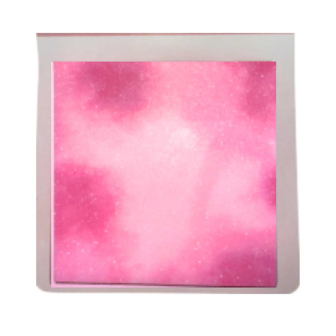 Bloco Adesivo - Starburst - Transparente com Glitter - 73x73mm
