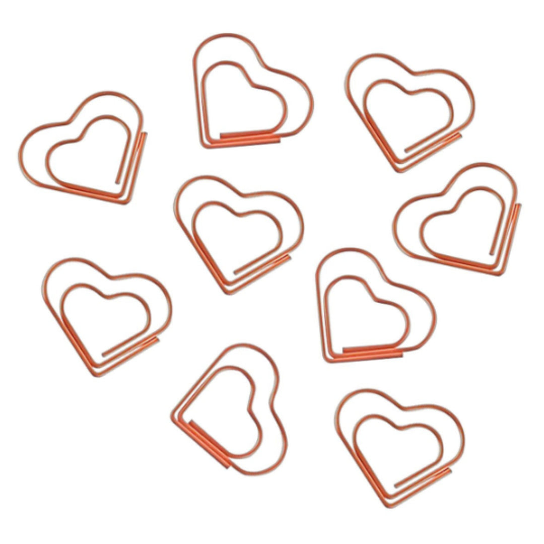 Clips - Tilibra - Coração Rose - 20 unidades