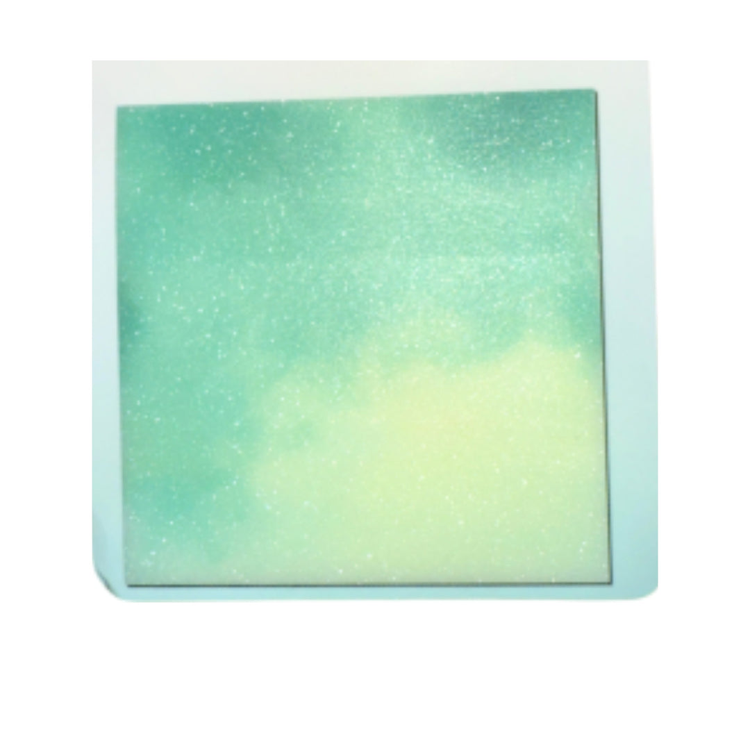 Bloco Adesivo - Starburst - Transparente com Glitter - 73x73mm