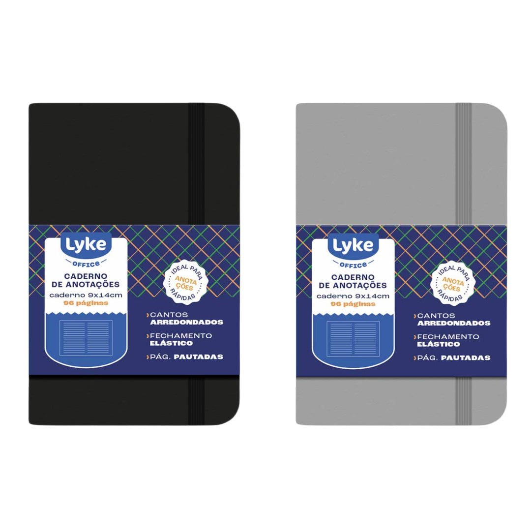 Caderno de Anotações - Lyke - 9 x 14cm - 96 Folhas
