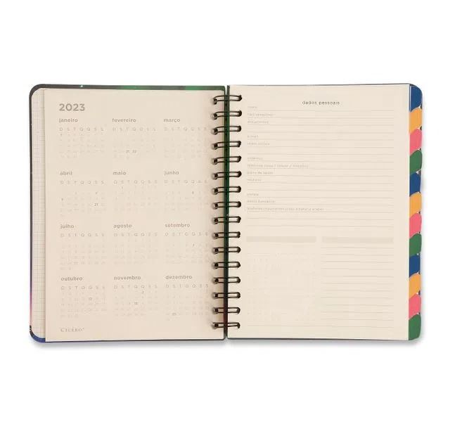 Planner Wire-o Permanente - Cícero - Clássica Café A5