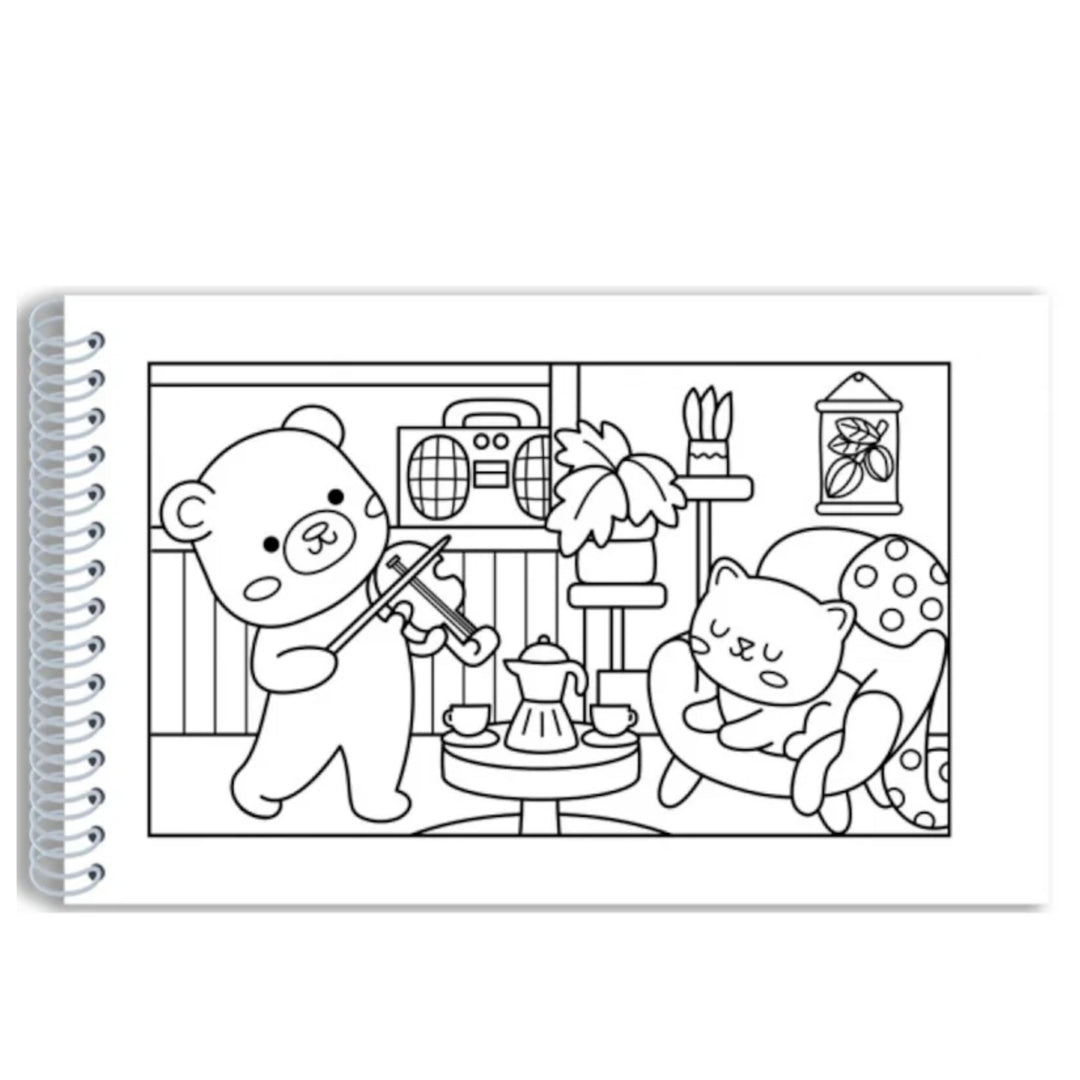 Livro de Colorir - Ciranda Cultural - Comfy & Cozy - Capa Rosa