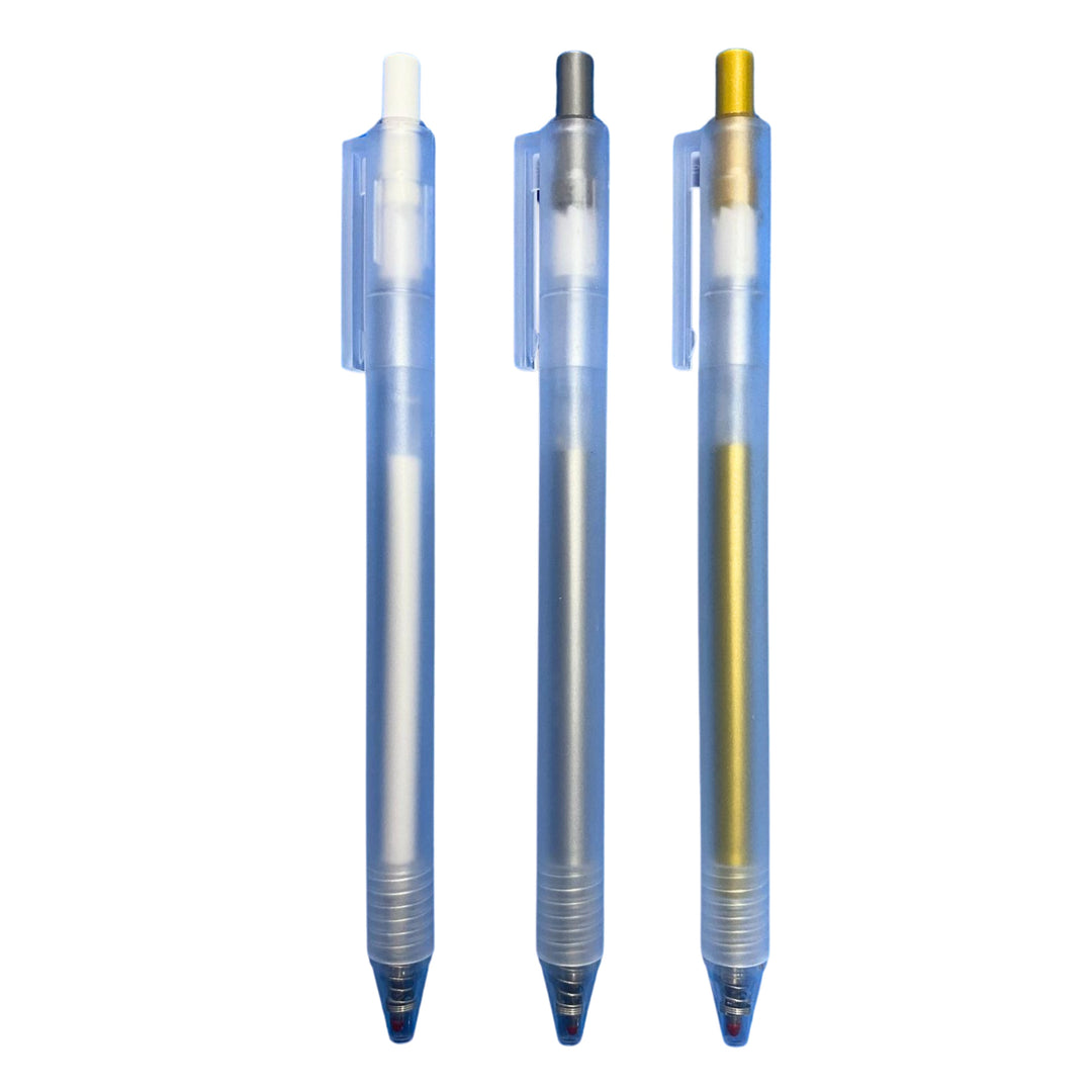 Caneta Gel - Metálica - 0,8mm