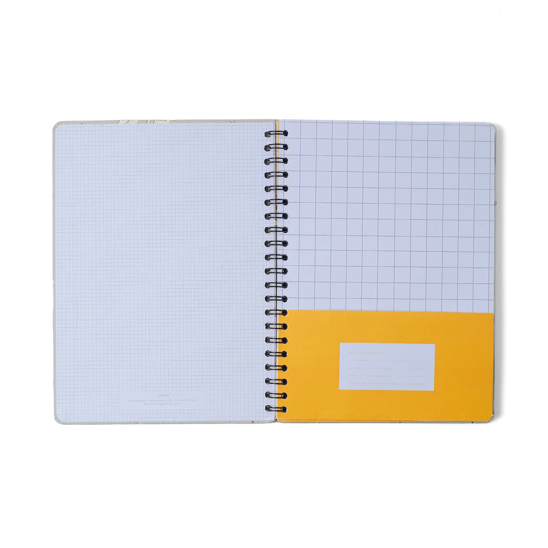 Caderno Universitário - Cícero - Melissa - Casa das Abelhas Rosê - 80 Folhas