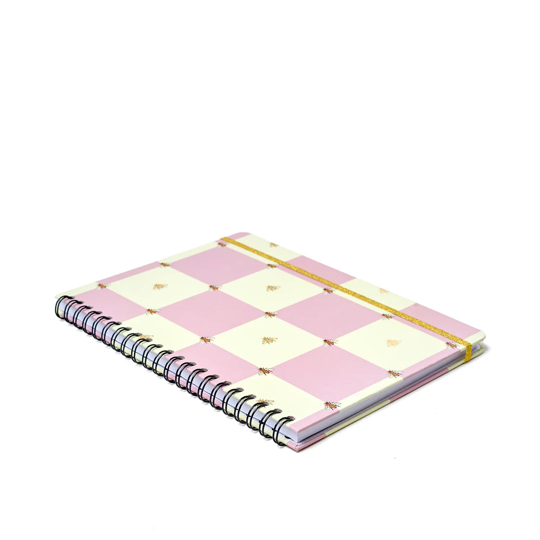 Caderno Universitário - Cícero - Melissa - Casa das Abelhas Rosê - 80 Folhas