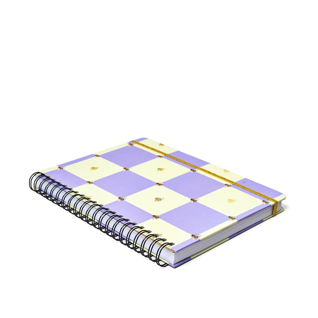 Caderno Universitário - Cicero - Melissa - Casinha das Abelhas Lilás - 160 Folhas