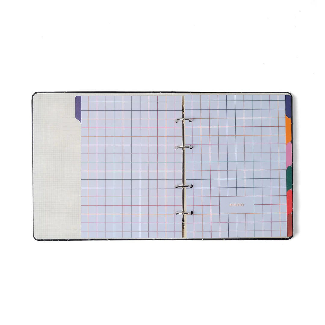 Caderno Criativo Argolado 17x24 Pautado - Cícero - Litoral - Revoada Off White
