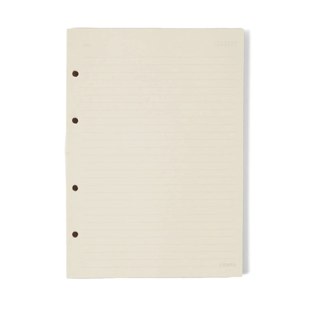 Caderno Criativo Argolado 17x24 Pautado - Cícero - Litoral - Revoada Off White