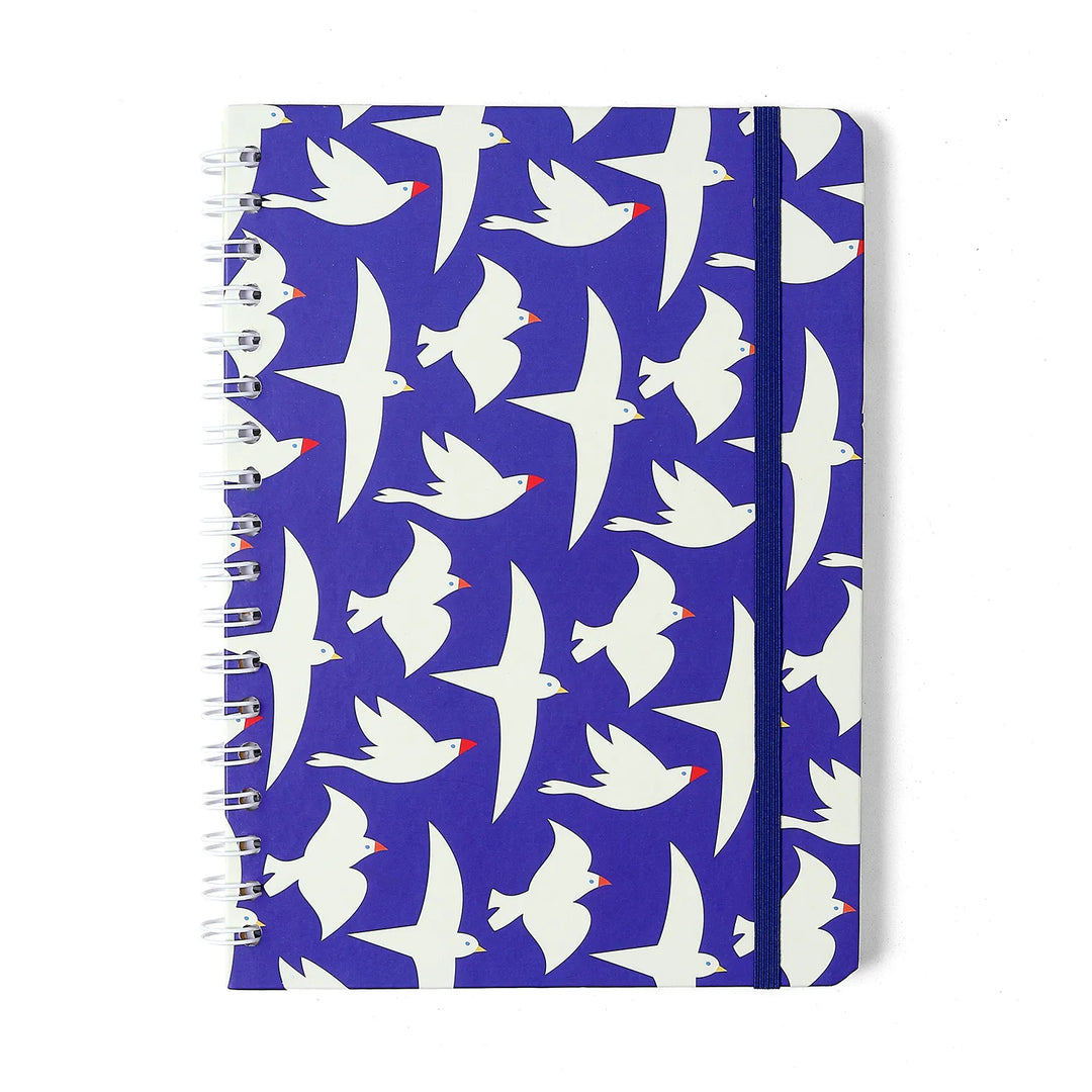 Caderno Colegial 17x24 - Cicero - Litoral - Revoada Azul - Pautado - 1 Matéria