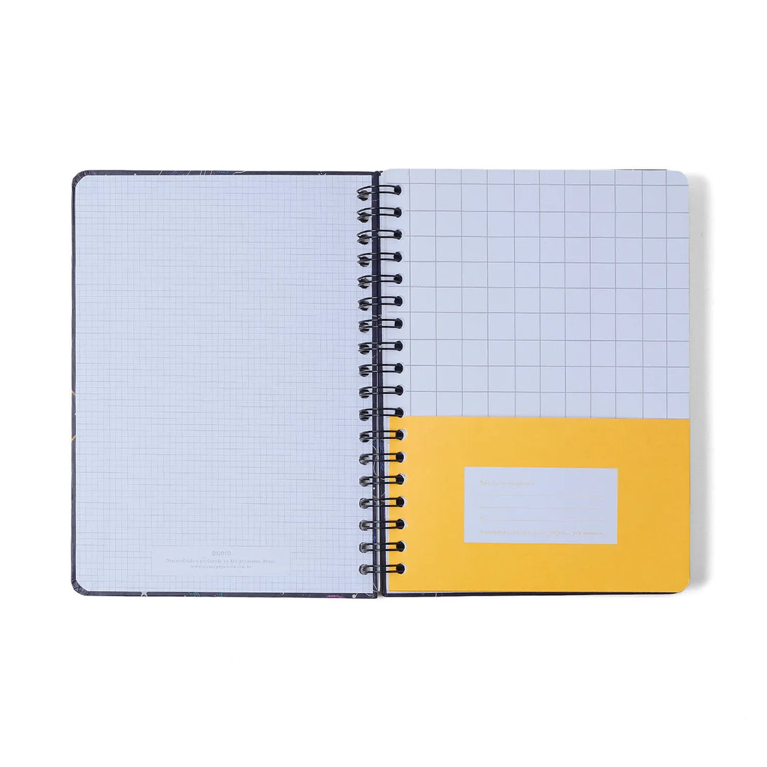 Caderno Colegial 17x24 - Cicero - Litoral - Revoada Off White - Pautado - 10 Matérias