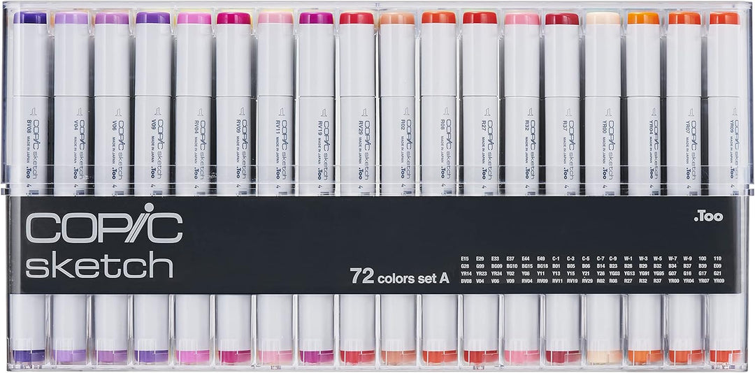 Copic Marcadores Marker Set A, 72 Cores - OFERTA DO DIA