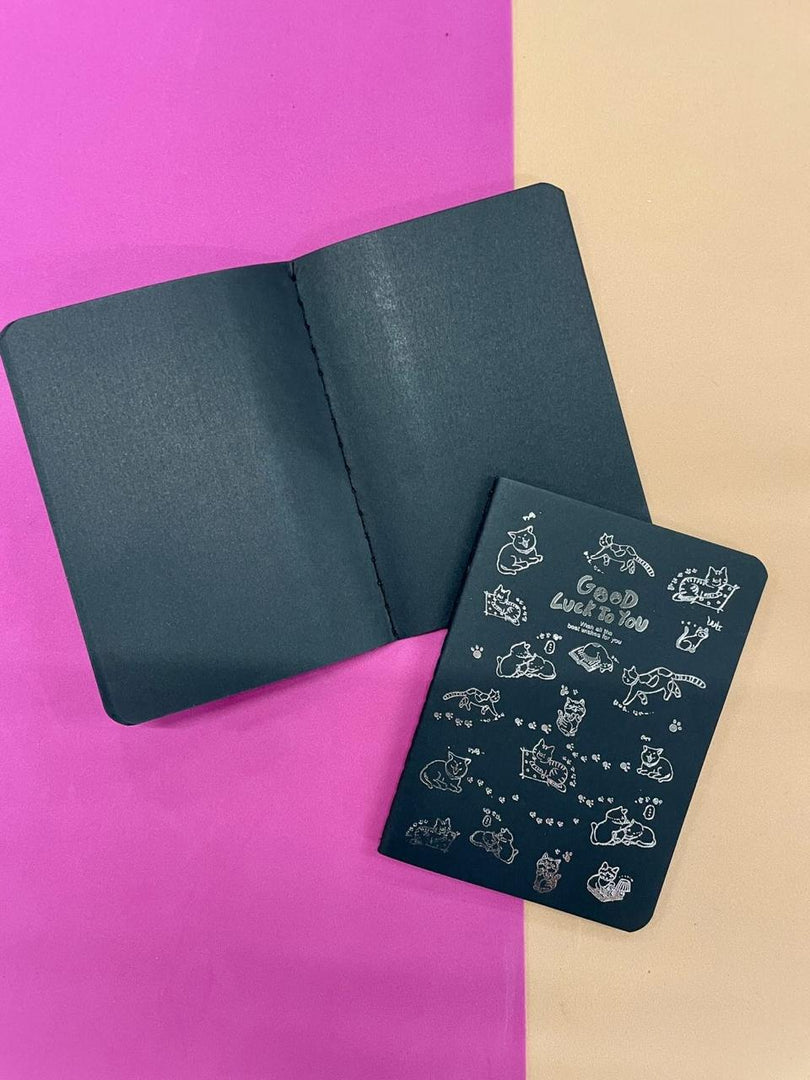 Caderno A6 - Papelaria Unicórnio - Happy Everyday - Sem Pauta - Preto